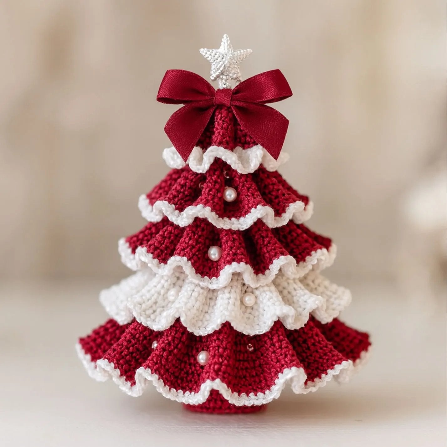 Weihnachtsrabatt🎄DIY Häkel-Weihnachtsbaum-Set – ✨Handgefertigtes Weihnachtsdekorationsset