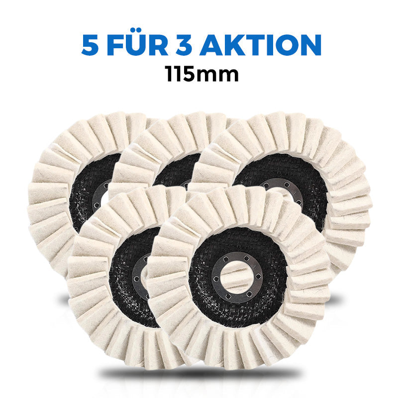 🎄✨Wollfilz-Lamellenpolierscheibe/🎄✨Wool felt lamellar polishing disc