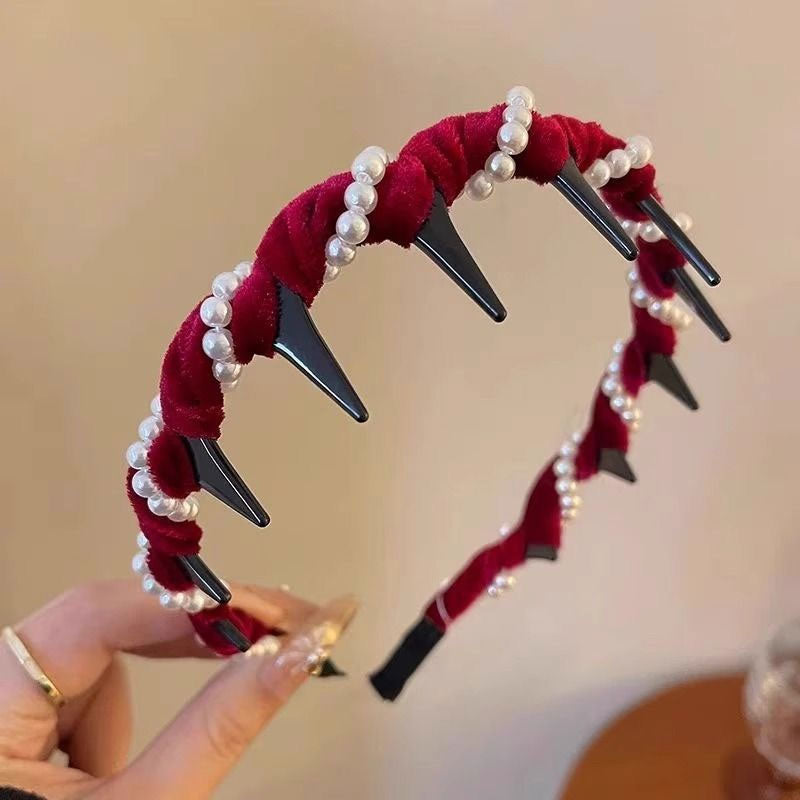 🔥Kaufen Sie 1 und erhalten Sie 2 gratis🔥Vintage High Cranium Kunstperlen Stirnband