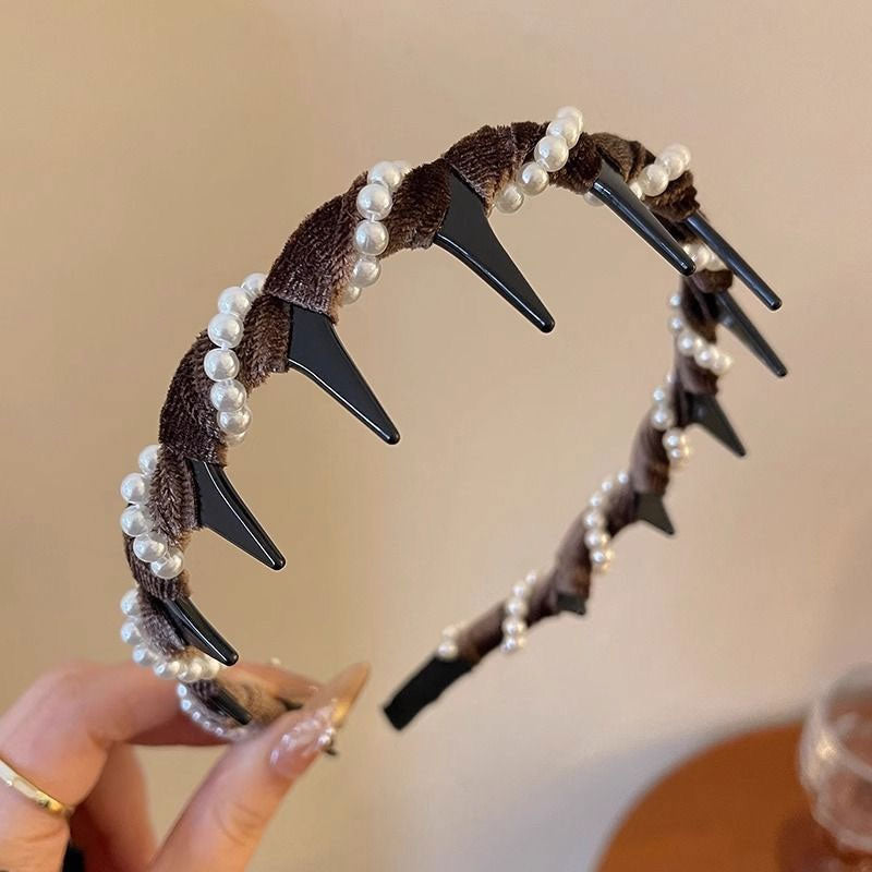🔥Kaufen Sie 1 und erhalten Sie 2 gratis🔥Vintage High Cranium Kunstperlen Stirnband