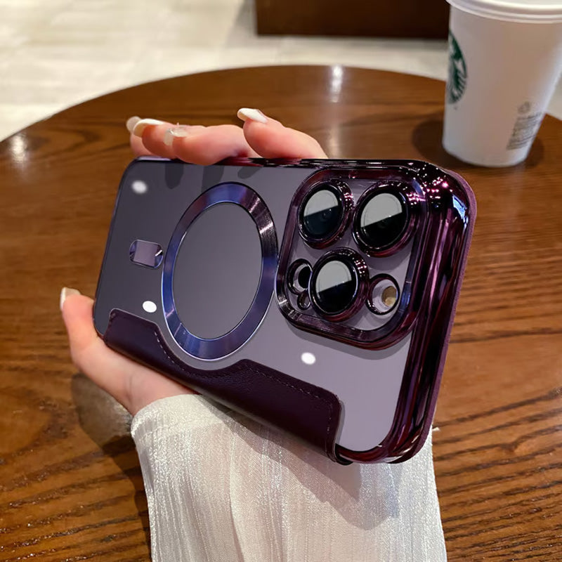 📱Neue strukturierte Leder-Flip-Iphone-Hülle