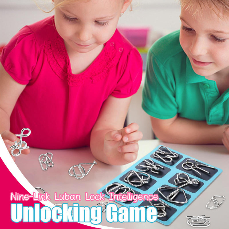 👨Metal Brain Teaser Puzzles Ring Lernspielzeug