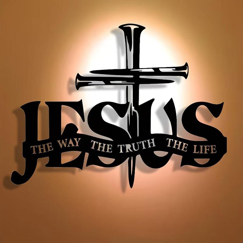 (🎁Letzter Tag 49 % RABATT)🔥Wandkunst mit Jesus- und Kreuz-Design – ⌛Limitierte handgefertigte Serie