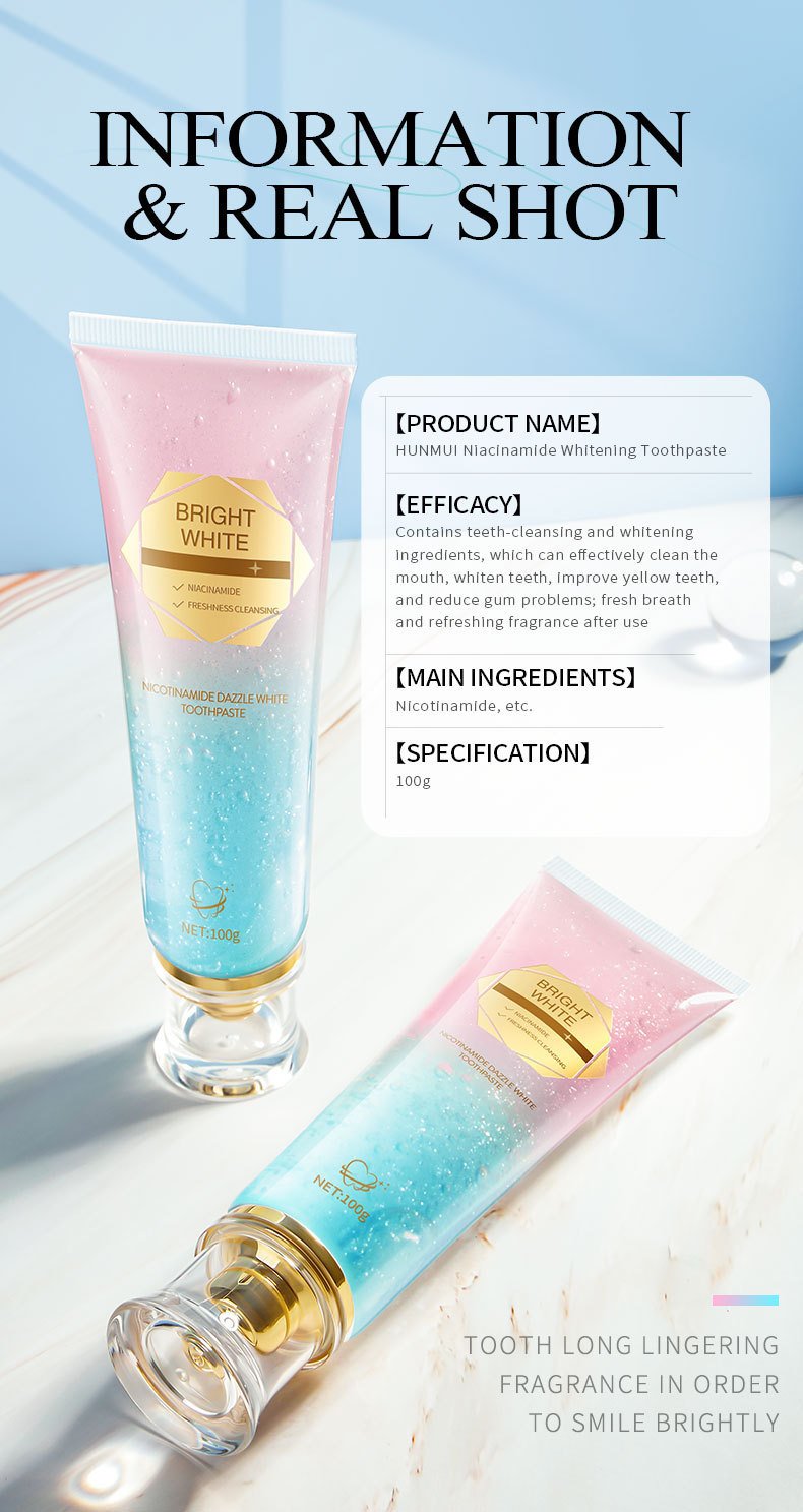 Niacinamid-Zahncreme für weißere Zähne