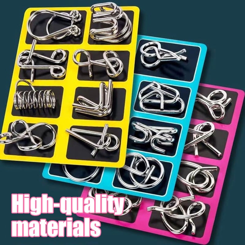 👨Metal Brain Teaser Puzzles Ring Lernspielzeug