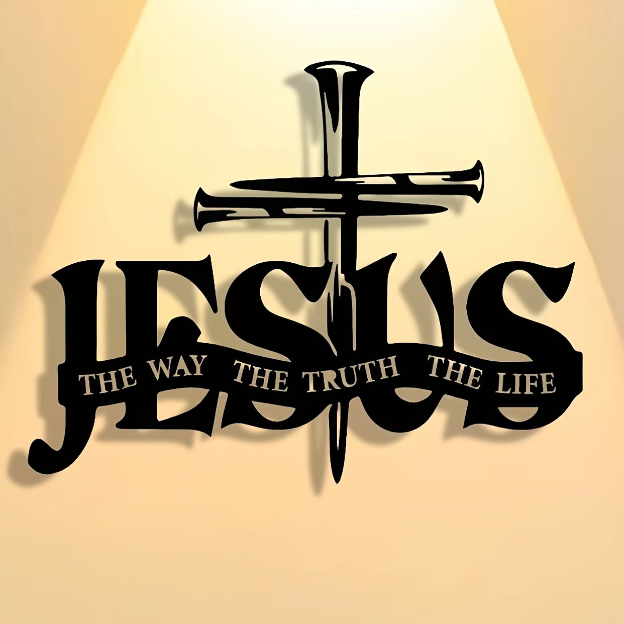 (🎁Letzter Tag 49 % RABATT)🔥Wandkunst mit Jesus- und Kreuz-Design – ⌛Limitierte handgefertigte Serie
