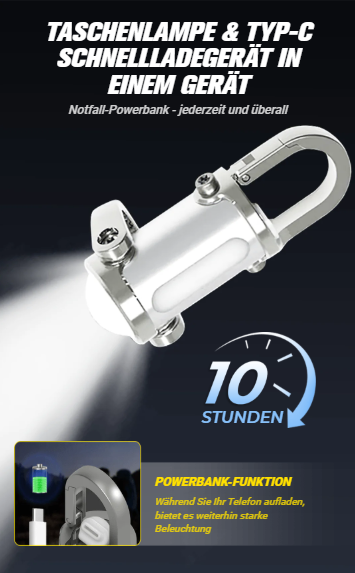 1200LM Superhelle Mini-Schlüsselanhänger-Taschenlampe, wasserdicht/1200LM Super Bright Mini Keychain Flashlight Waterproof