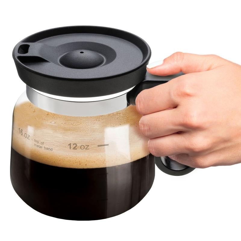 💕49 % Rabatt💖☕ 470-ml-Glas-Kaffeetasse – im Kaffeekannen-Stil