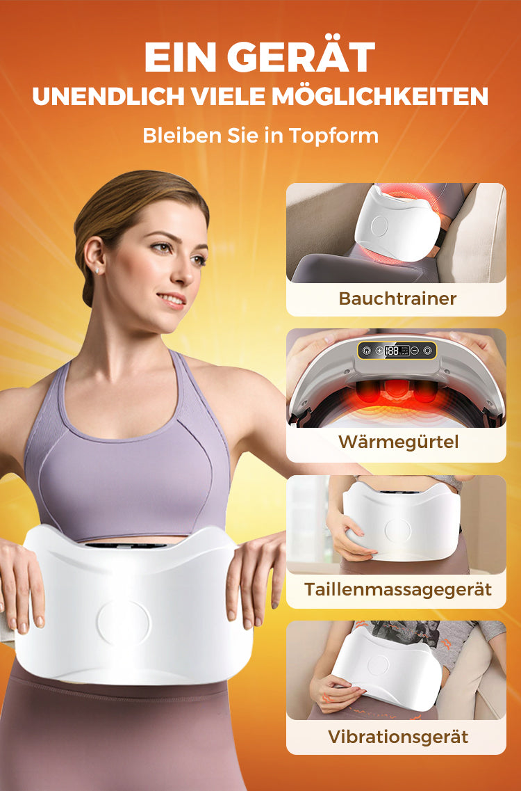 Elektrischer kabelloser Bauchmassagegerät für Fettverbrennung und Verdauung