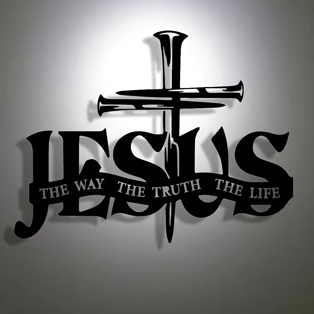 (🎁Letzter Tag 49 % RABATT)🔥Wandkunst mit Jesus- und Kreuz-Design – ⌛Limitierte handgefertigte Serie