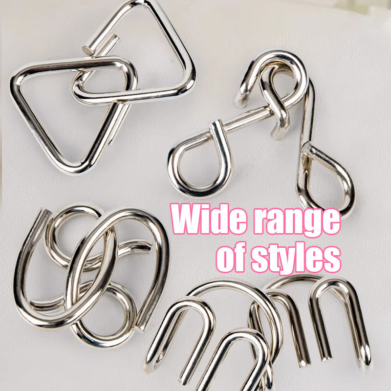 👨Metal Brain Teaser Puzzles Ring Lernspielzeug