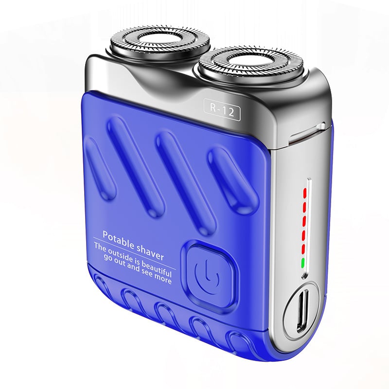 Tragbarer rotierender Elektrorasierer mit zwei Ringen/Portable Rotary Dual Ring Electric Shaver