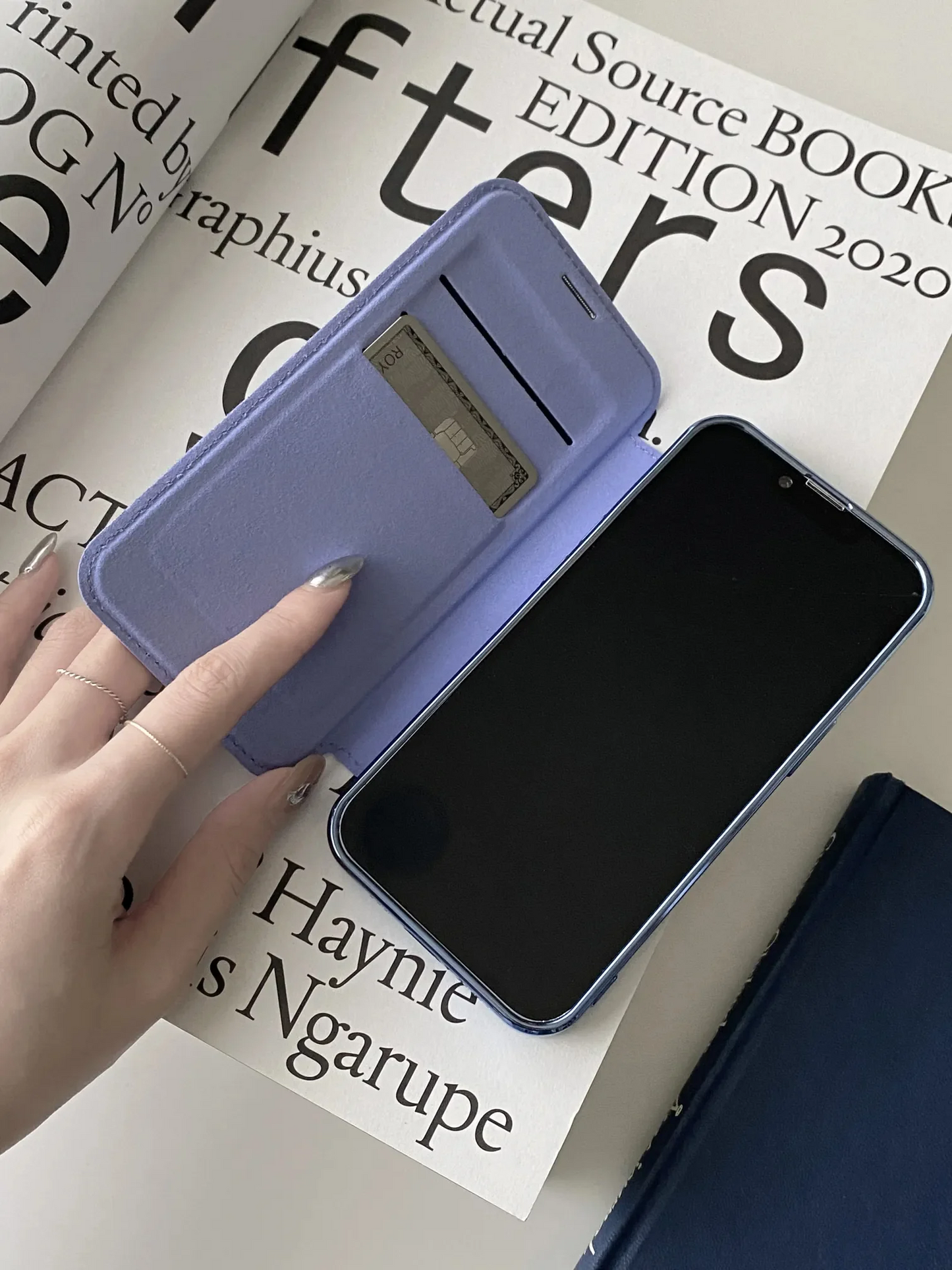 📱Neue strukturierte Leder-Flip-Iphone-Hülle