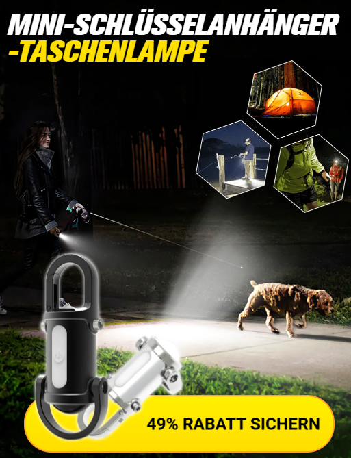 1200LM Superhelle Mini-Schlüsselanhänger-Taschenlampe, wasserdicht/1200LM Super Bright Mini Keychain Flashlight Waterproof