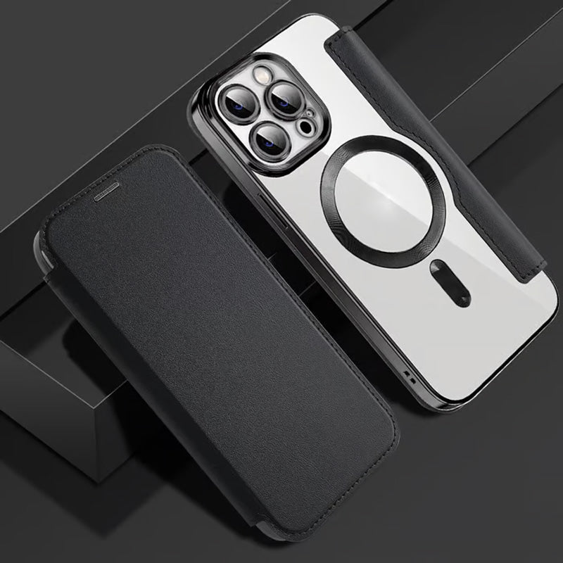 📱Neue strukturierte Leder-Flip-Iphone-Hülle