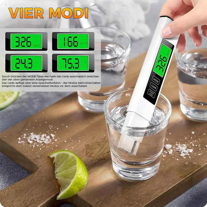 Multifunktionaler Wasserqualitätsteststift