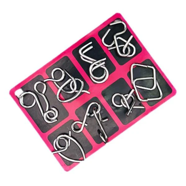 👨Metal Brain Teaser Puzzles Ring Lernspielzeug
