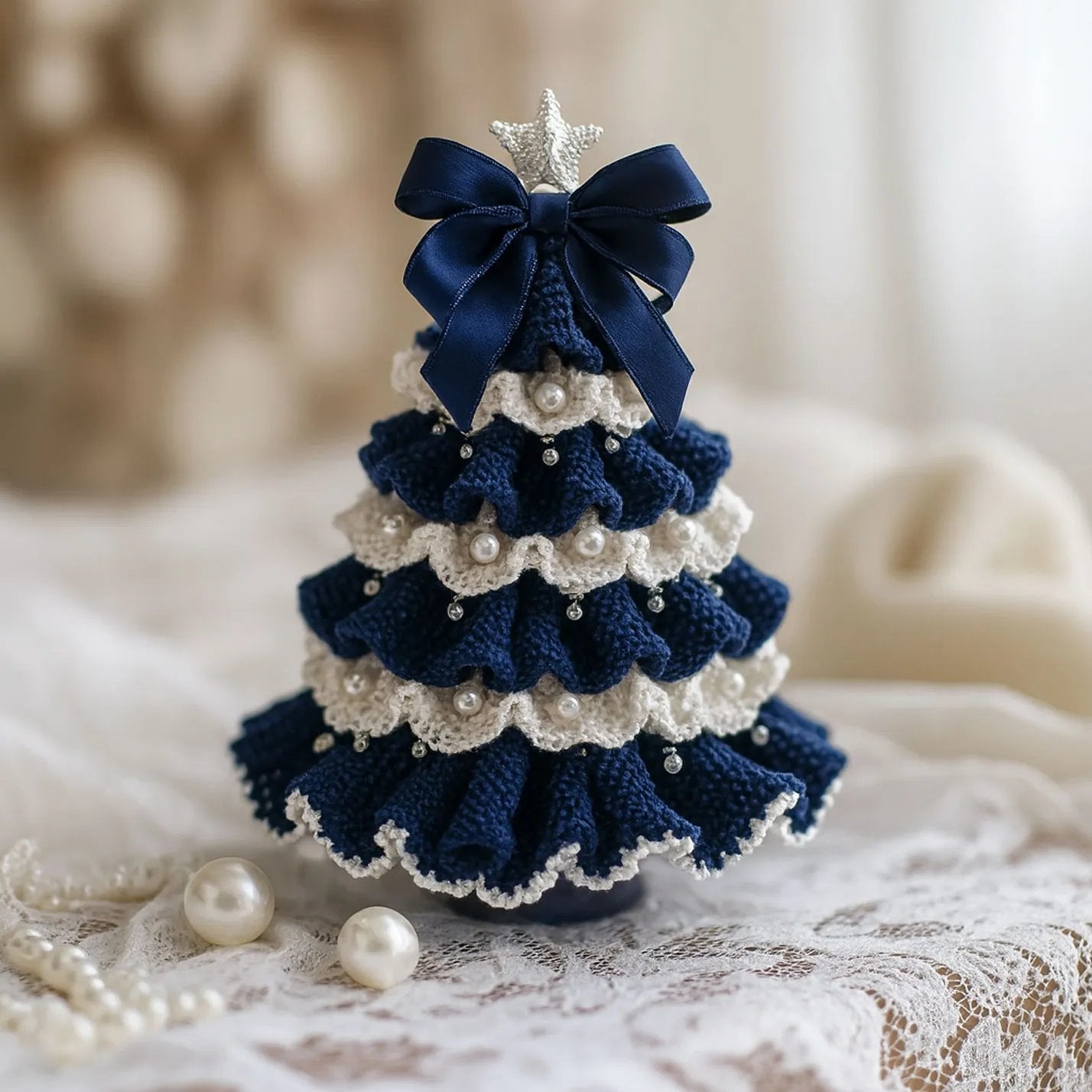 Weihnachtsrabatt🎄DIY Häkel-Weihnachtsbaum-Set – ✨Handgefertigtes Weihnachtsdekorationsset