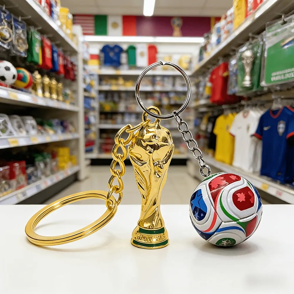 Schlüsselanhänger zur FIFA-Fußball-Weltmeisterschaft 2026 (USA-MEX-CAN): Trage den Geist des Spiels überallhin mit dir ✨