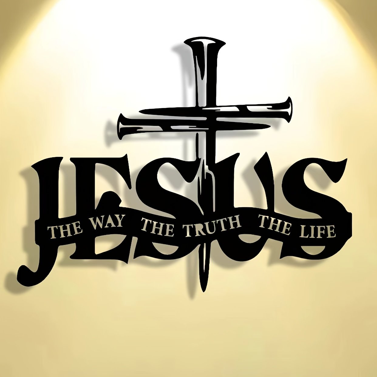 (🎁Letzter Tag 49 % RABATT)🔥Wandkunst mit Jesus- und Kreuz-Design – ⌛Limitierte handgefertigte Serie