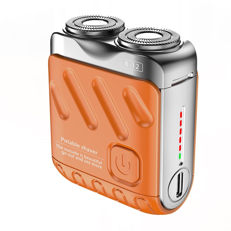 Tragbarer rotierender Elektrorasierer mit zwei Ringen/Portable Rotary Dual Ring Electric Shaver