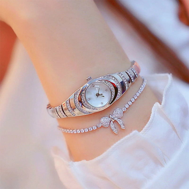 💎Damenuhren mit Kristallarmbändern⌚⌛