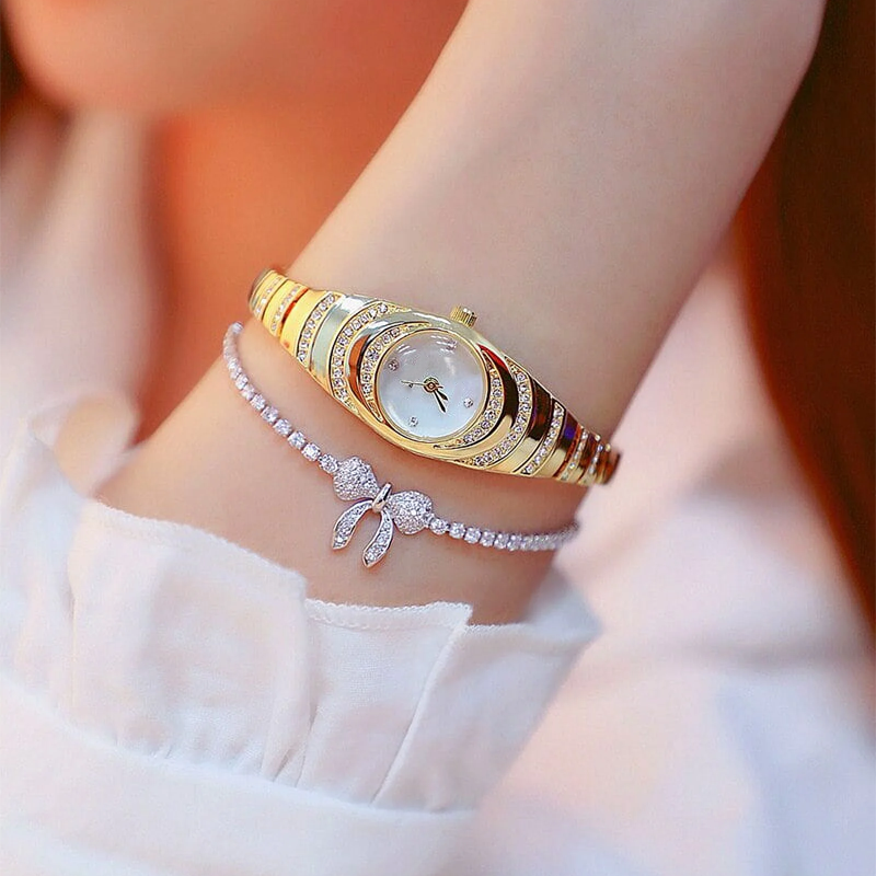 💎Damenuhren mit Kristallarmbändern⌚⌛