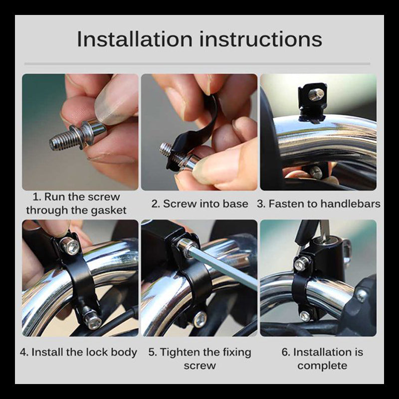Multifunktionales Motorradhelmschloss