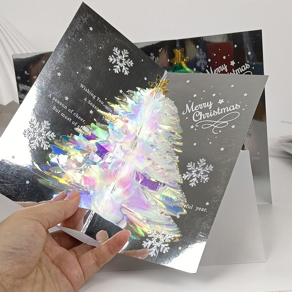 3D-Popup-Karte Weihnachtsbaum