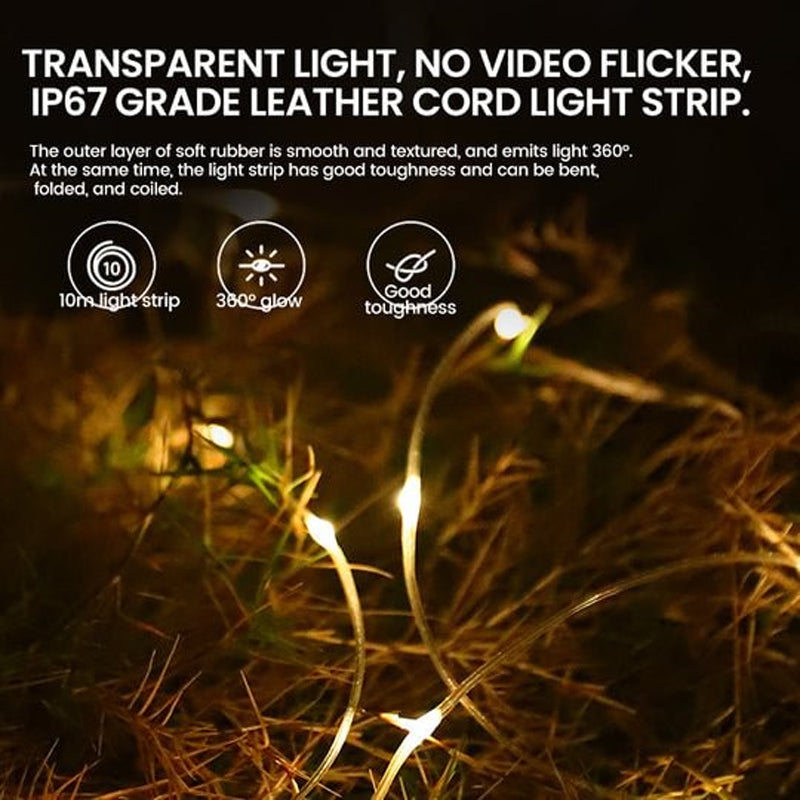 Wasserdichte tragbare verstaubare Lichterkette für den Außenbereich