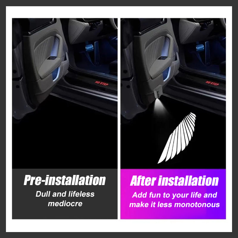 🎄Weihnachtsaktion – 49 % RABATT🎄HD Car Welcome Light Angel Wings