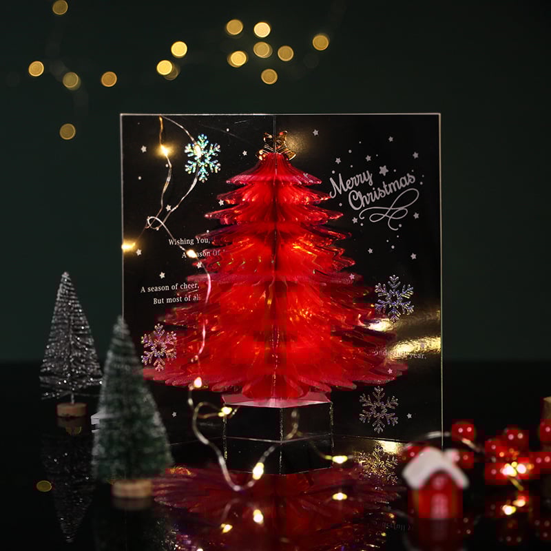 3D-Popup-Karte Weihnachtsbaum
