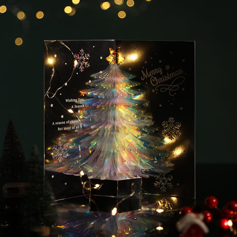 3D-Popup-Karte Weihnachtsbaum