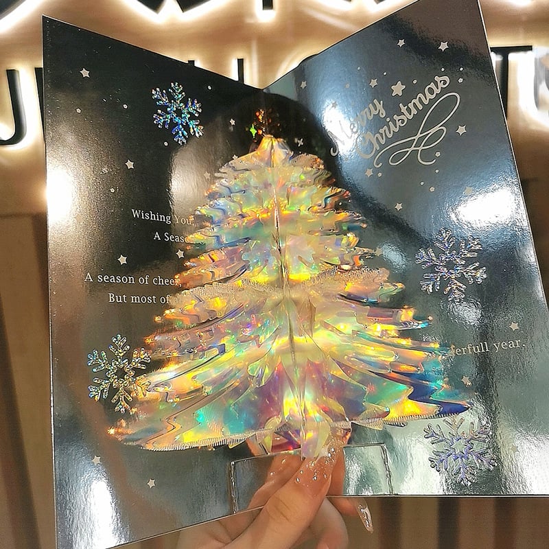 3D-Popup-Karte Weihnachtsbaum