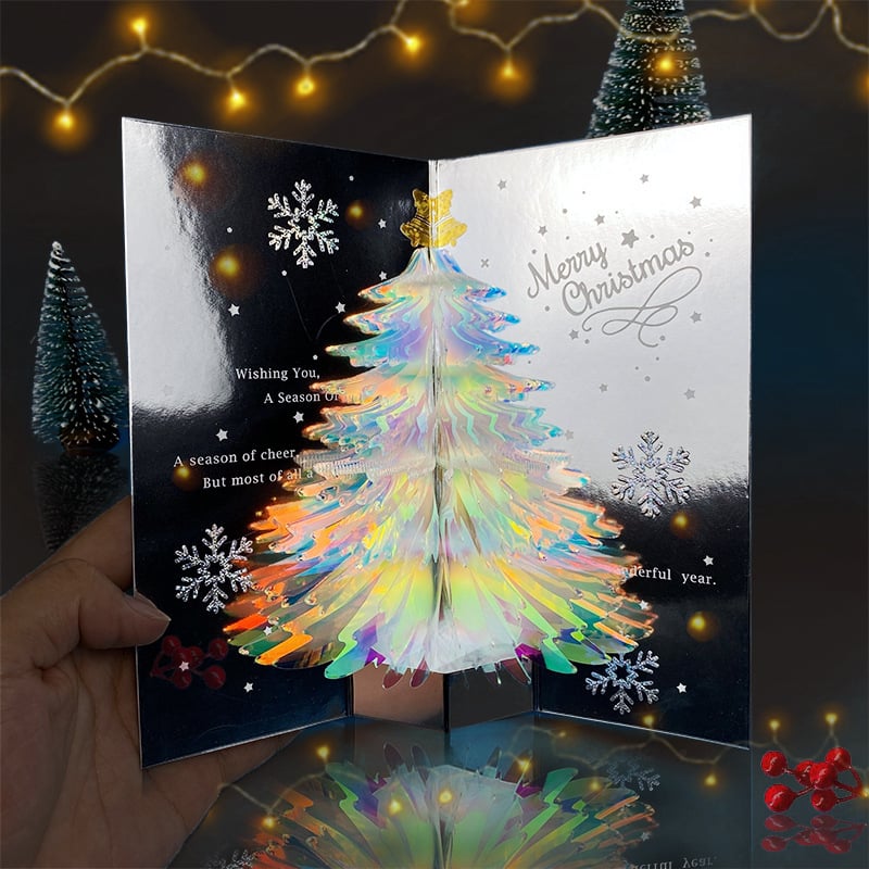 3D-Popup-Karte Weihnachtsbaum