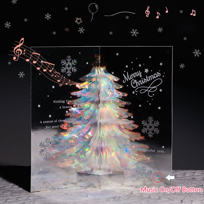 3D-Popup-Karte Weihnachtsbaum