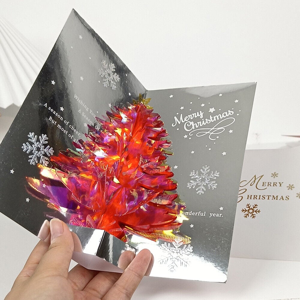 3D-Popup-Karte Weihnachtsbaum