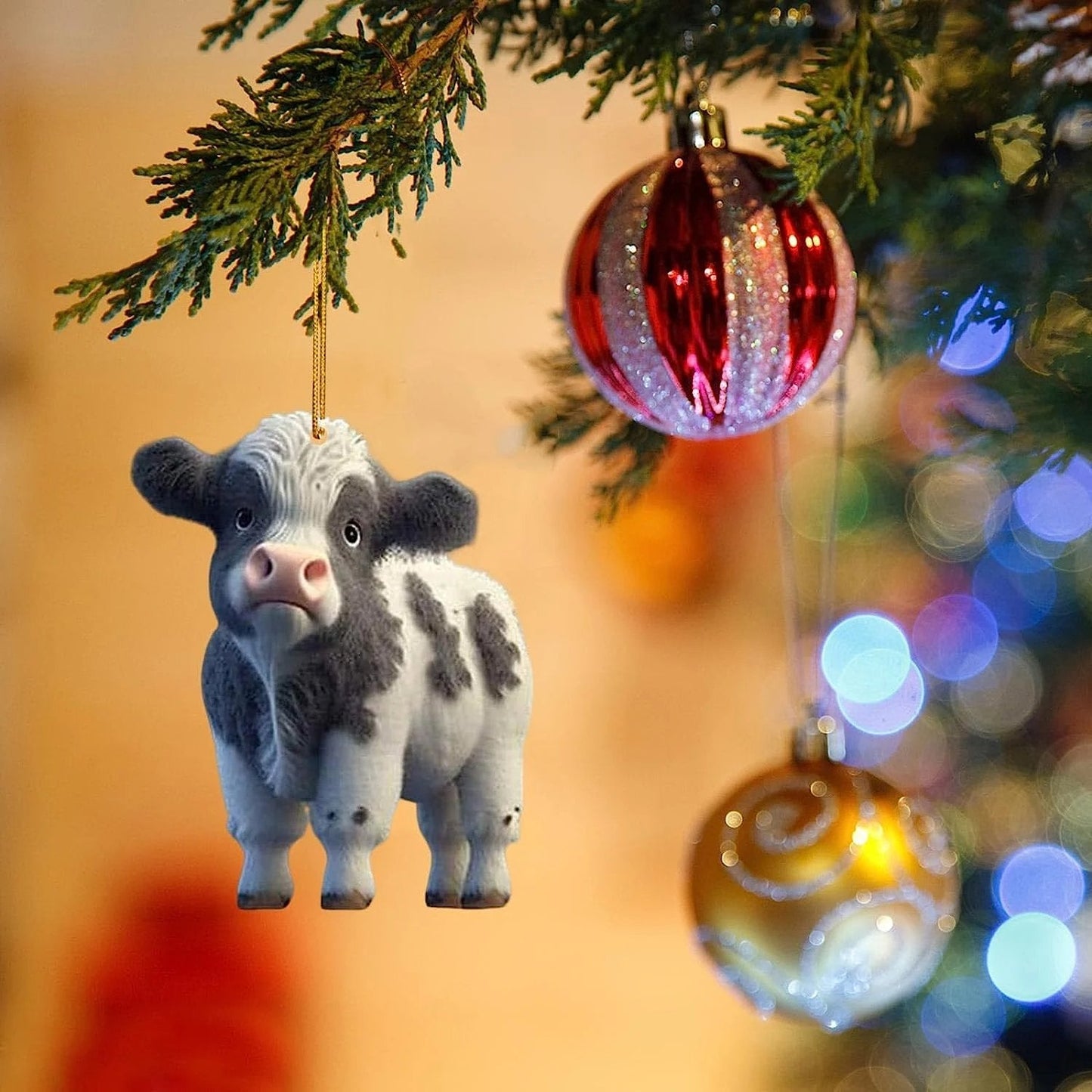 Cartoon-Kuh-Ornament