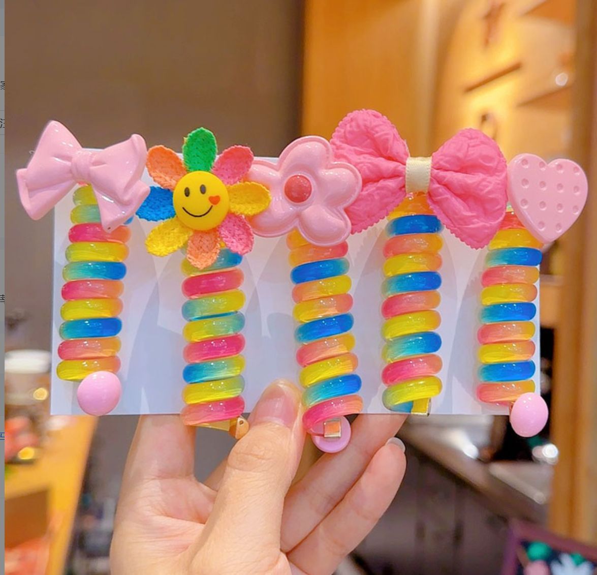 🌞Heißer Sommerschlussverkauf🎁Bunte Telefondraht-Haarbänder für Kinder