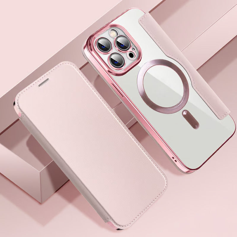 📱Neue strukturierte Leder-Flip-Iphone-Hülle