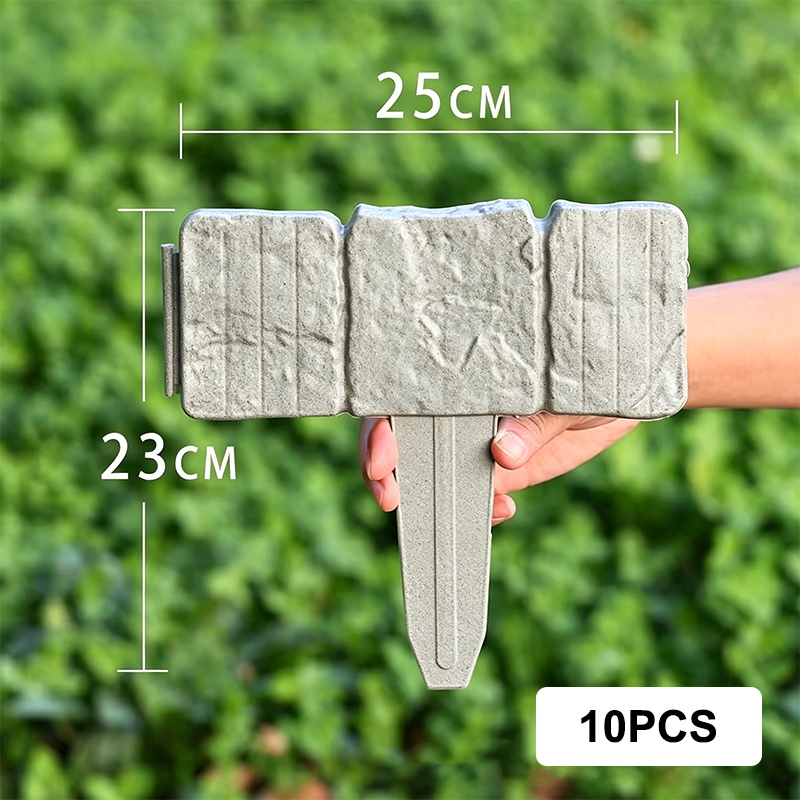 ⏰LIMITIERTES ANGEBOT: 50% RABATT! 🌿 Gartenzaun aus Kunststein – Wetterfest, Langlebig & Einfach zu Installieren 🏡