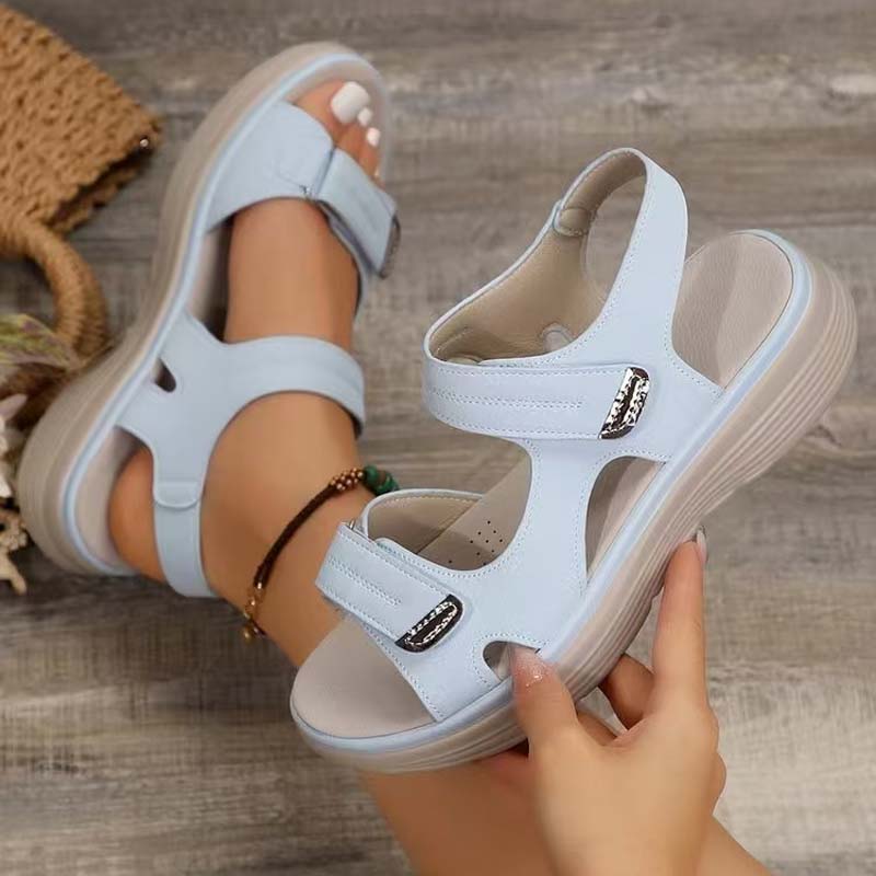 💥49% Rabatt👡【36-43】 2025 Neue Sandalen in großen Größen für Frauen, sportlich, bequem, gerade Sandalen mit Fischmund.