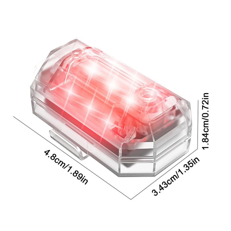 RGB-Auto-Lücken-Aufbewahrungsbox mit Aufladung, 7-Farben-Lichtmodus,  Autositz-Naht-Organizer, sicheres Fahren, Speicherschalter