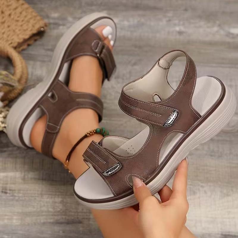 💥49% Rabatt👡【36-43】 2025 Neue Sandalen in großen Größen für Frauen, sportlich, bequem, gerade Sandalen mit Fischmund.