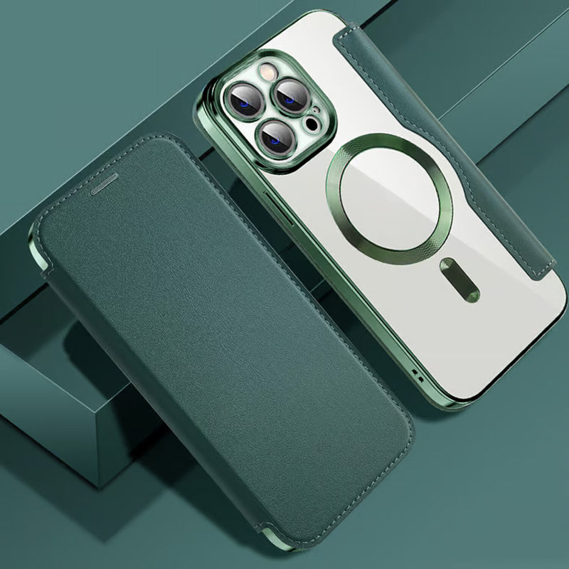 📱Neue strukturierte Leder-Flip-Iphone-Hülle
