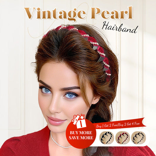 🔥Kaufen Sie 1 und erhalten Sie 2 gratis🔥Vintage High Cranium Kunstperlen Stirnband