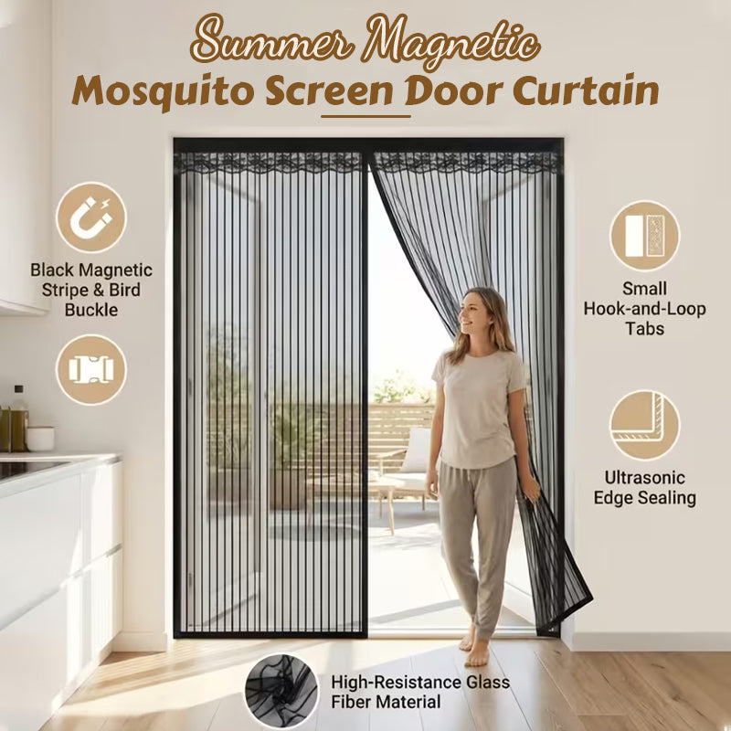 Magic Mesh magnetischer Fliegengitter-Türvorhang für den Sommer