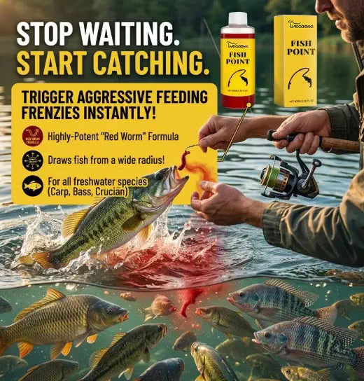 🎣 Konzentriertes Fischlockmittel  – 🐟 Schnell wirkende Formel für rote Würmer