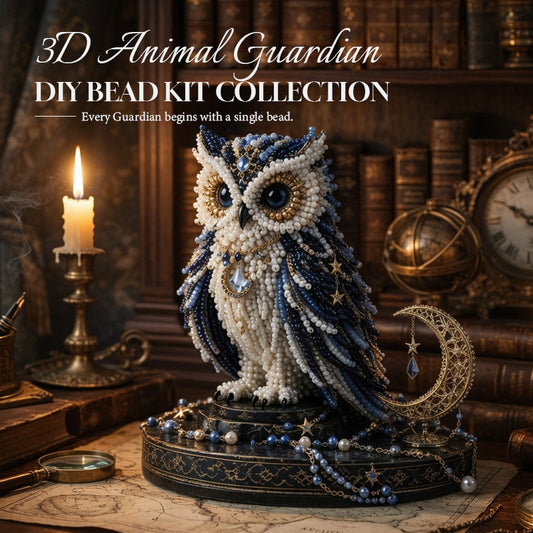 🦉 Kollektion von DIY-Perlensets für 3D-Tier-Glücksbringer