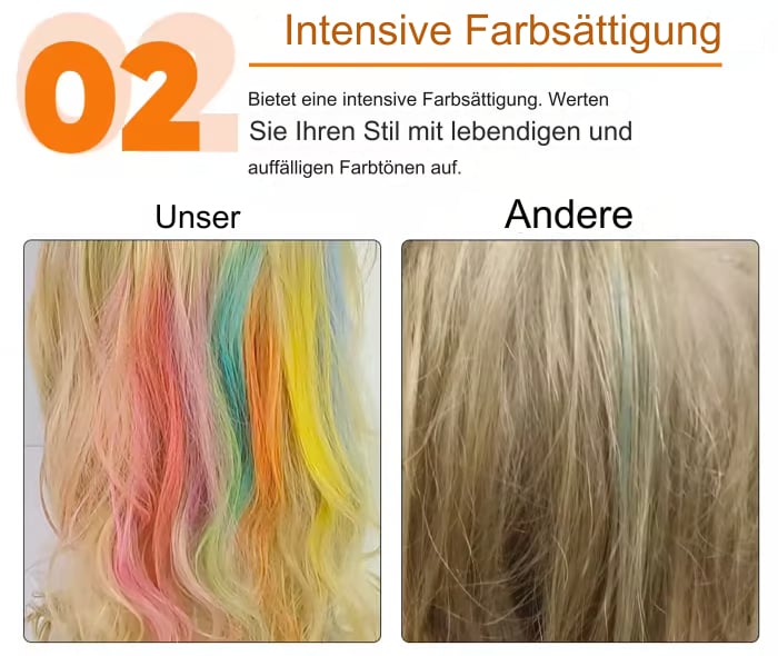 Magic Hair Set 10 Farben Farbstoff für Party Großhandel Pinsel temporäre Farbe